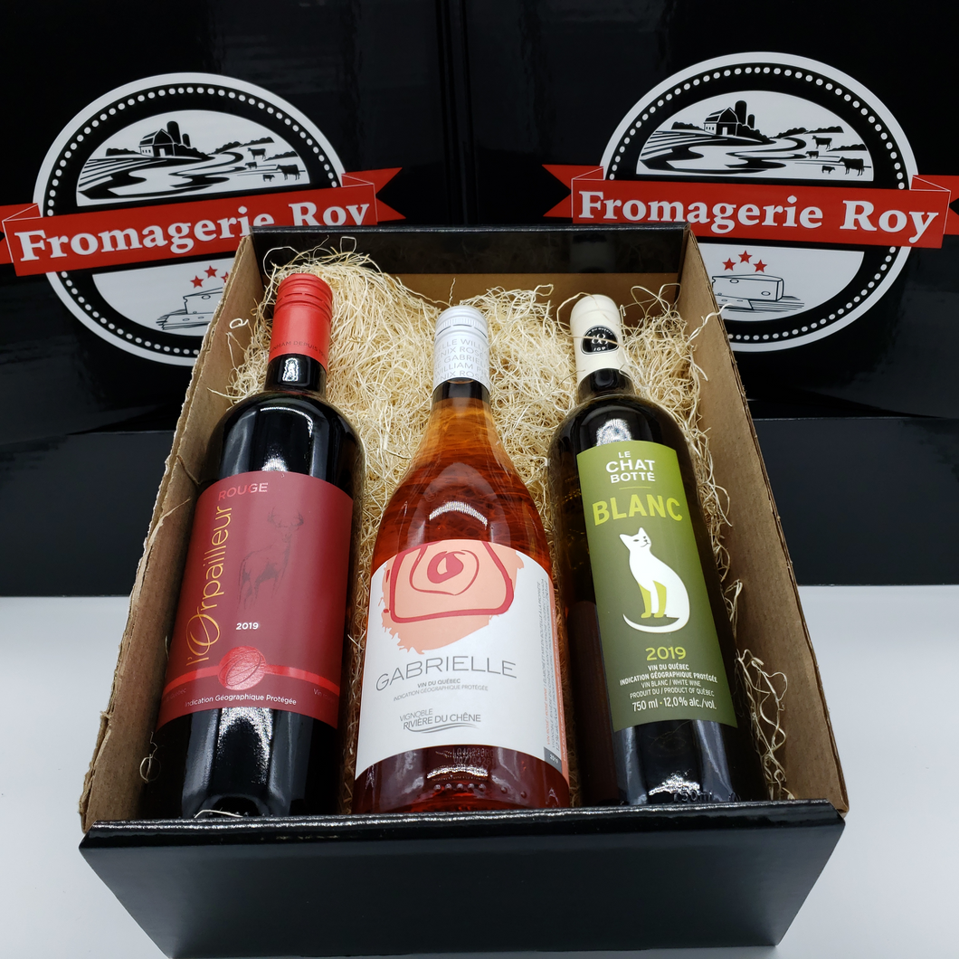 COFFRET VIN DU QUÉBEC - 3 BOUTEILLES 750ML