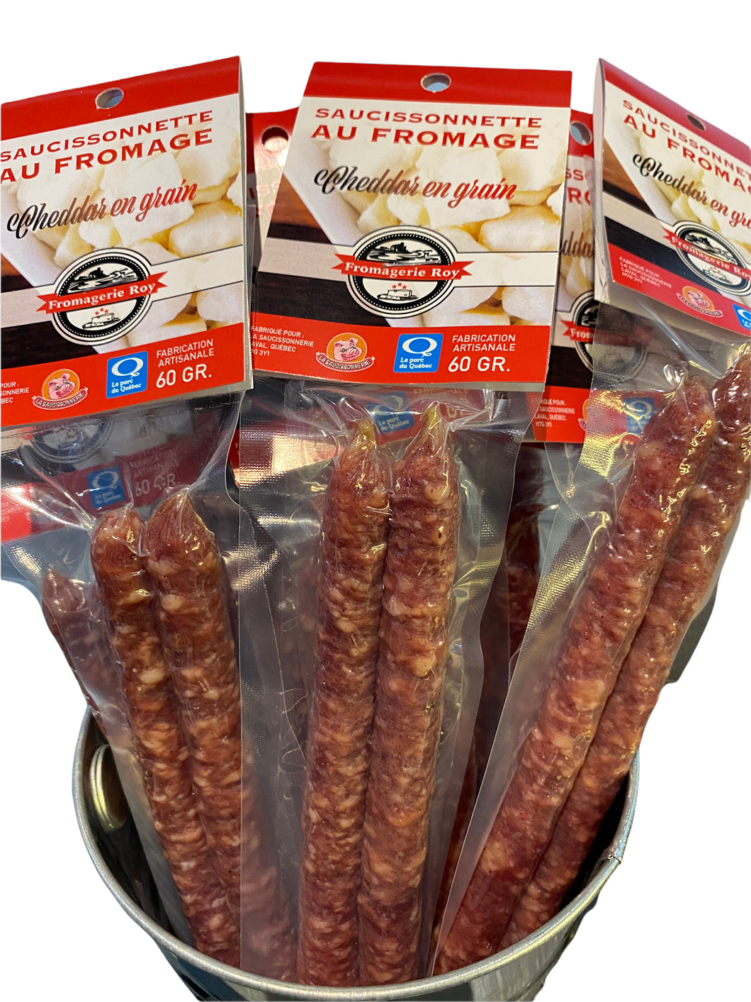 SAUCISSONNETTE FROMAGE EN GRAINS - FROMAGERIE ROY